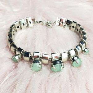FREE - Bracelet With Seafoam Coloured stones